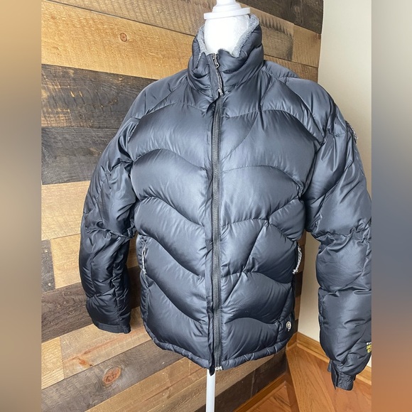Mountain Hardware Flawed Puffer Down Black Jacket Coat, Size Large - Picture 1 of 8